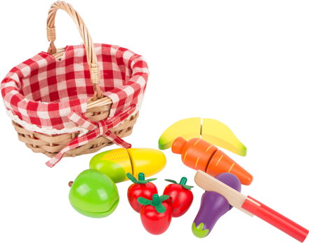 Detský Nákupný košík s ovocím a zeleninou