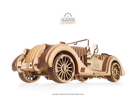 Ugears 3D mechanické puzzle - Automobil Roadster VM-01 437 ks