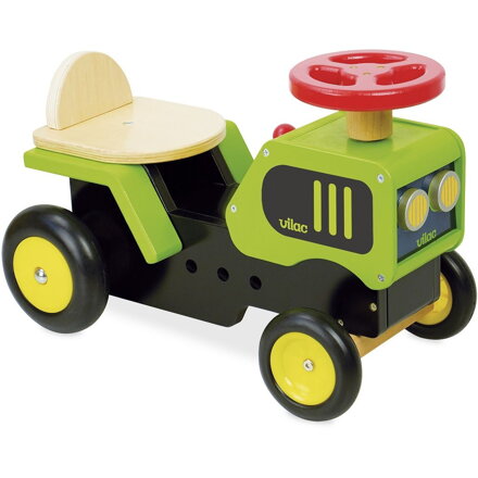 Vilac Drevené odrážadlo Traktor, zelené
