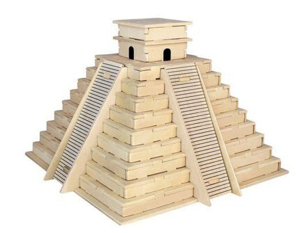 Woodcraft Drevené 3D puzzle Pyramída Inkov P253