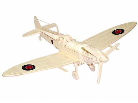 Woodcraft Drevené 3D puzzle Spitfire P301