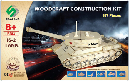 Woodcraft Drevené 3D puzzle Tank IS-2 P283