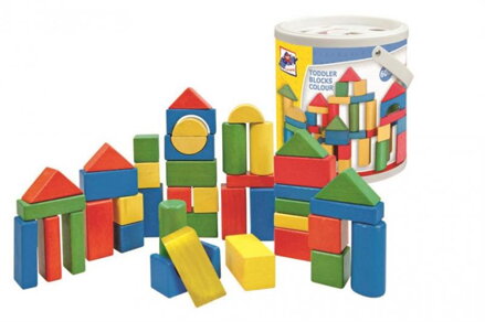 Woody Kocky farebné 50 ks - 2,5 cm