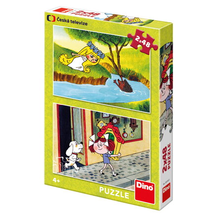 Dino Puzzle Dievčatá z rozprávky 2x48 ks