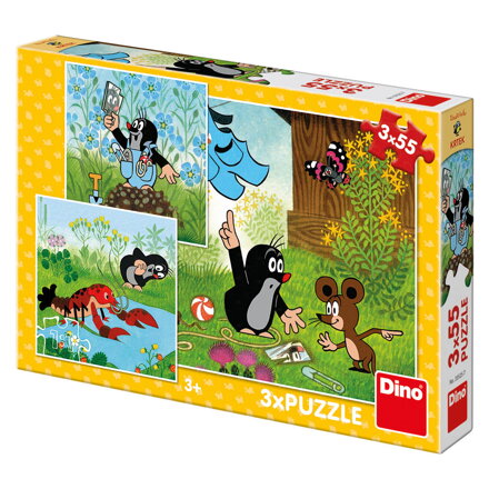 Dino Puzzle Krtko a nohavice 3 x 55 ks