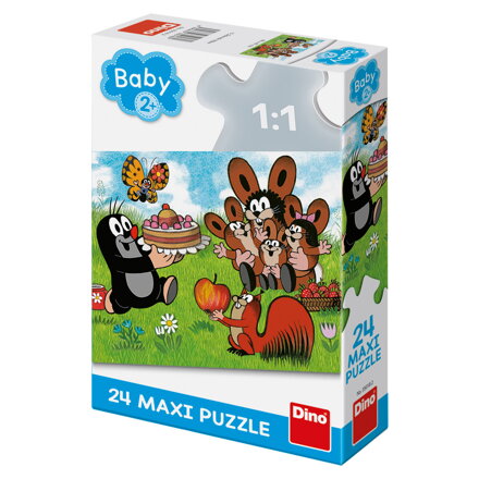 Dino Puzzle maxi Krtkové narodeniny  24 ks