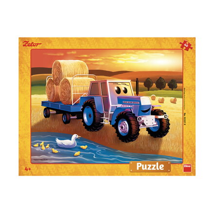 Dino Puzzle Zetor žatva 40 ks
