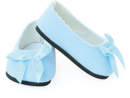 Petitcollin Balerínky modré s mašľou (pre bábiku 39-48 cm)