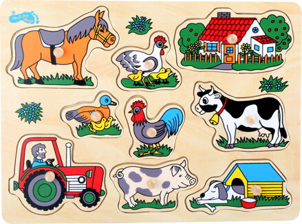 Small Foot Vkladacie puzzle Farma