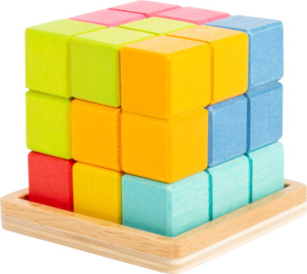 Drevená hra - kocka 3D Tetris