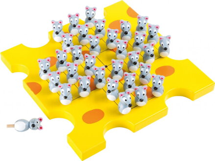 Drevená hra Solitaire Hladné myši