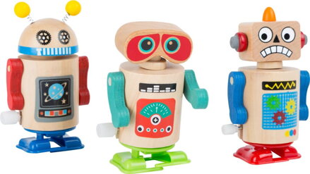 Small Foot Drevený naťahovací robot 1 ks