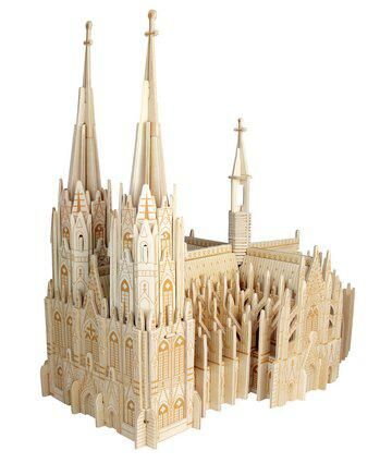 Woodcraft Drevené 3D puzzle katedrála Colonia