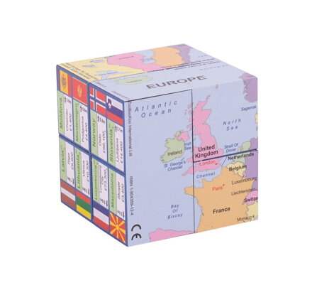 Zoobookoo Kniha v kocke Mapa Európy