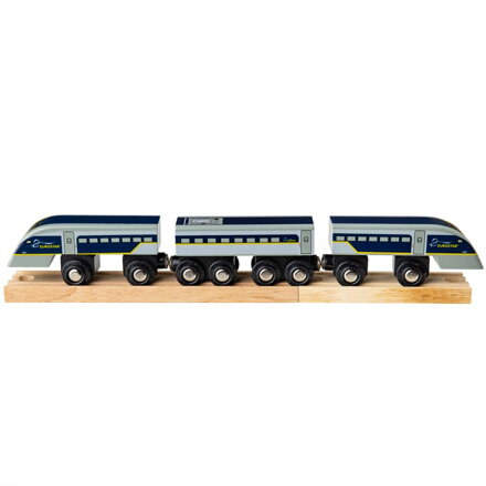 Bigjigs Rail Drevené vláčiky - Rýchlik Eurostar e320