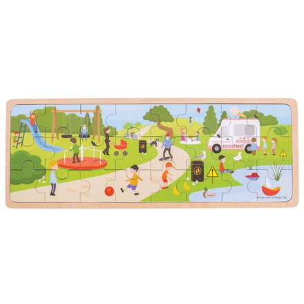 Bigjigs Toys Puzzle - V parku 24 ks