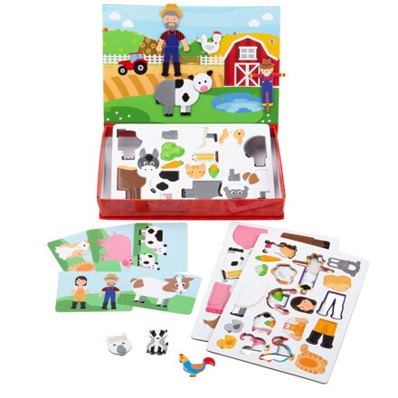 Bigjigs Toys Magnetické puzzle Farma