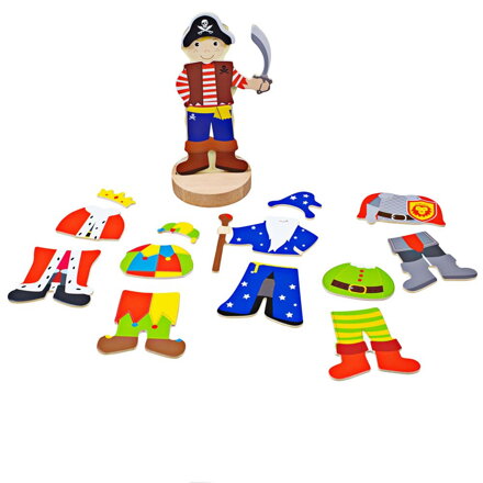 Bigjigs Toys Magnetické obliekacie puzzle Mystické postavy