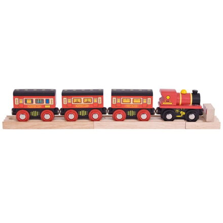 Bigjigs Rail Drevené vláčiky - Diaľkový vlak