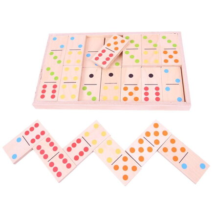 Bigjigs Toys Veľké drevené domino