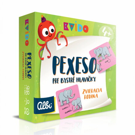 Albi Kvído Pexeso pre bystré hlavičky Zvieracia rodina