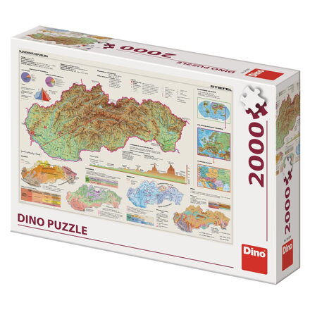 Dino Puzzle Mapa Slovenska 2000 dielov