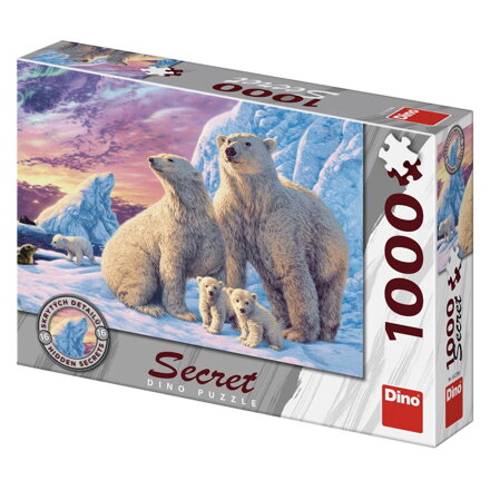 Dino Puzzle Secret Collection Ľadové medvede 1000 dielov
