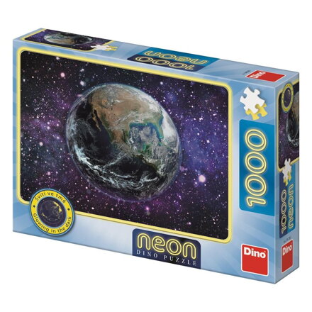 Dino Neónové puzzle Planéta Zem 1000 dielov