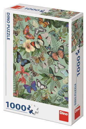 Dino Puzzle Motýlia lúka 1000 dielov