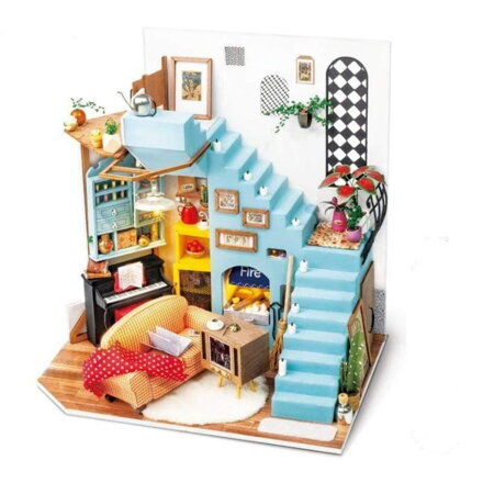RoboTime Drevené 3D puzzle Miniatúra Obývací kút DG141