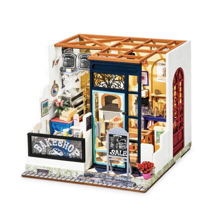 RoboTime Drevené 3D puzzle Miniatúra Pekáreň DG143