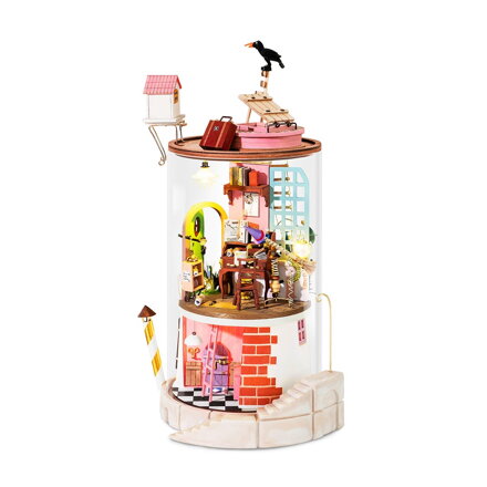 RoboTime Drevené 3D puzzle Miniatúra Sklenená podzemná skrýša DS003