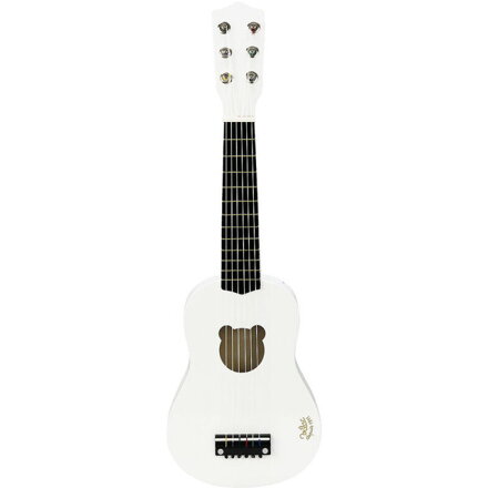 Drevená gitara biela