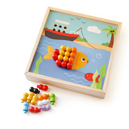 Bigjigs Toys Drevená mozaika Pláž