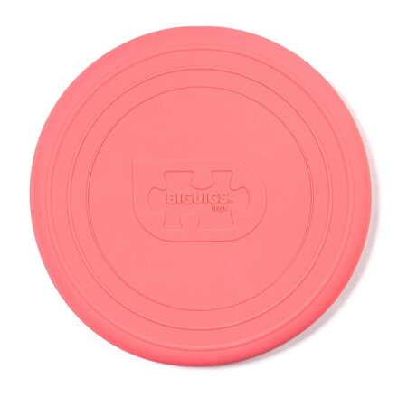 Bigjigs Toys Silikónové frisbee ružové Coral