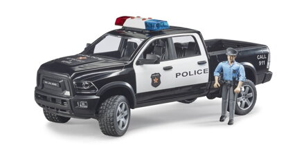 Bruder 2505 Policajné auto RAM s policajtom