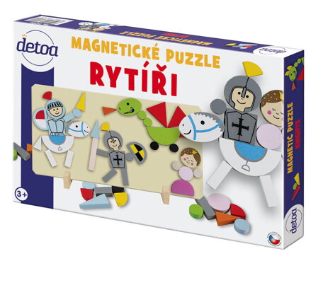 Detoa Magnetické puzzle Rytieri