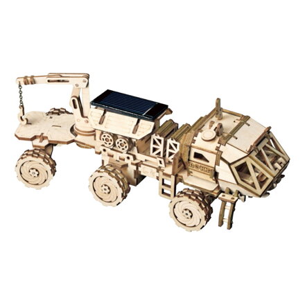 RoboTime Drevené 3D puzzle na solárny pohon Vesmírne vozidlo