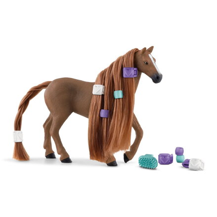 Schleich Kobyla anglického plnokrvníka s hrivou na česanie