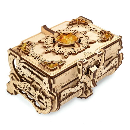 Ugears 3D mechanické puzzle - Jantárová šperkovnica 189 ks