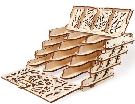 Ugears 3D mechanické puzzle - Kazeta na zberateľské karty 77 ks