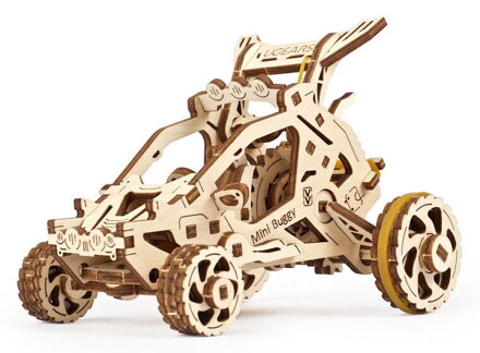 Ugears 3D mechanické puzzle - Mini bugina 80 ks