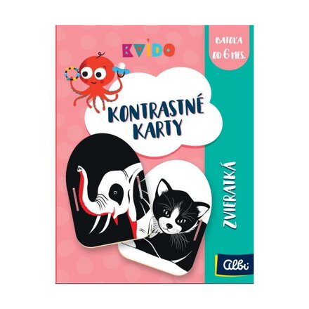 Albi Kontrastné karty Zvieratká - Kvído