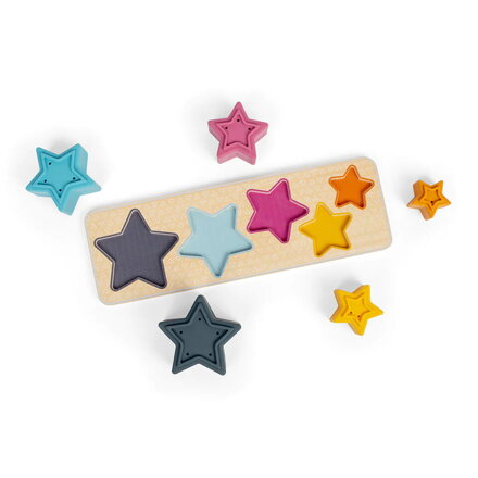 Bigjigs Toys Vkladacie puzzle Hviezdy