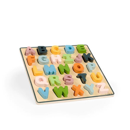 Drevené puzzle veľké písmená - ABC