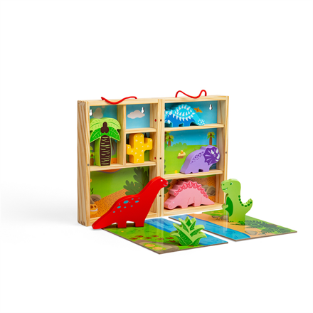 Bigjigs Toys Krabička na hranie Dinosaury