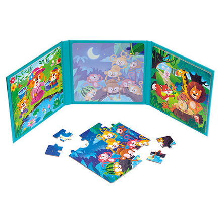 Magnetické puzzle 3v1 zvieratká