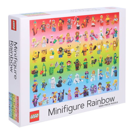 Chronicle Books Puzzle LEGO® Dúhové minifigúrky 1000 dielikov