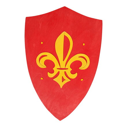 Fauna Drevený štít červený Anjou