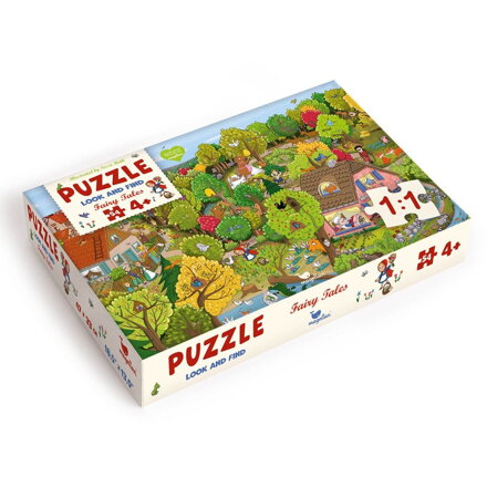 Puzzle Hľadaj a nájdi Červená Čiapočka 54 dielov